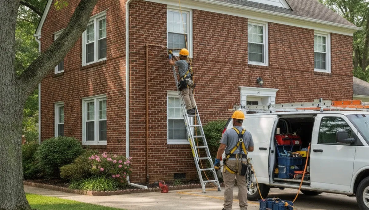 Plumber repairing a pipe in Staten Island, NY for fast residential plumbing service
