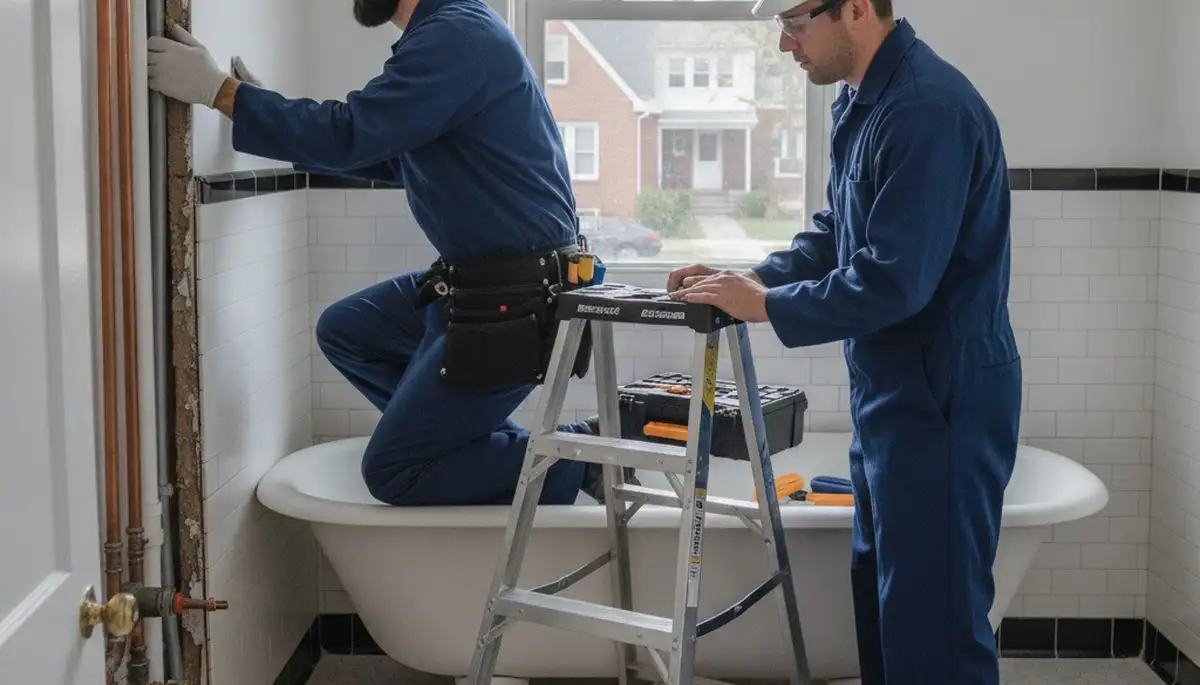 Plumber repairing a sink in Staten Island, NY for professional plumbing service