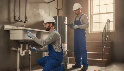 Plumber repairing a leak in Staten Island, NY for residential plumbing service