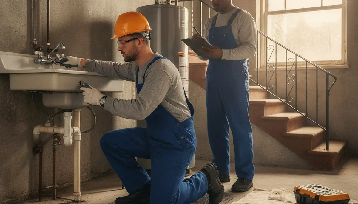 Professional plumber repairing pipes in Staten Island, NY for residential plumbing service