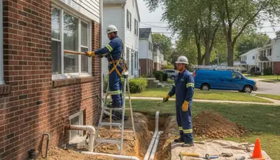 Plumber servicing a Staten Island, NY home for professional plumbing repair