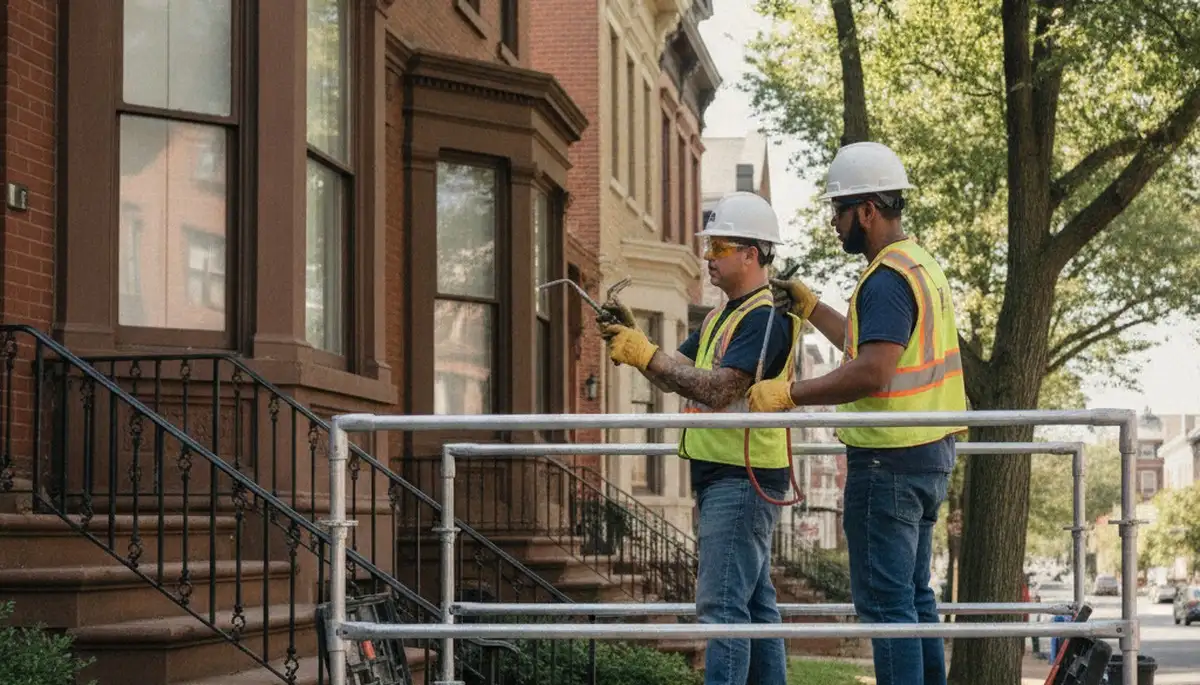 Plumber repairing a pipe in Staten Island, NY for fast residential plumbing service