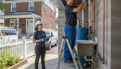 Plumber repairing a sink in Staten Island, NY for plumbing repair service