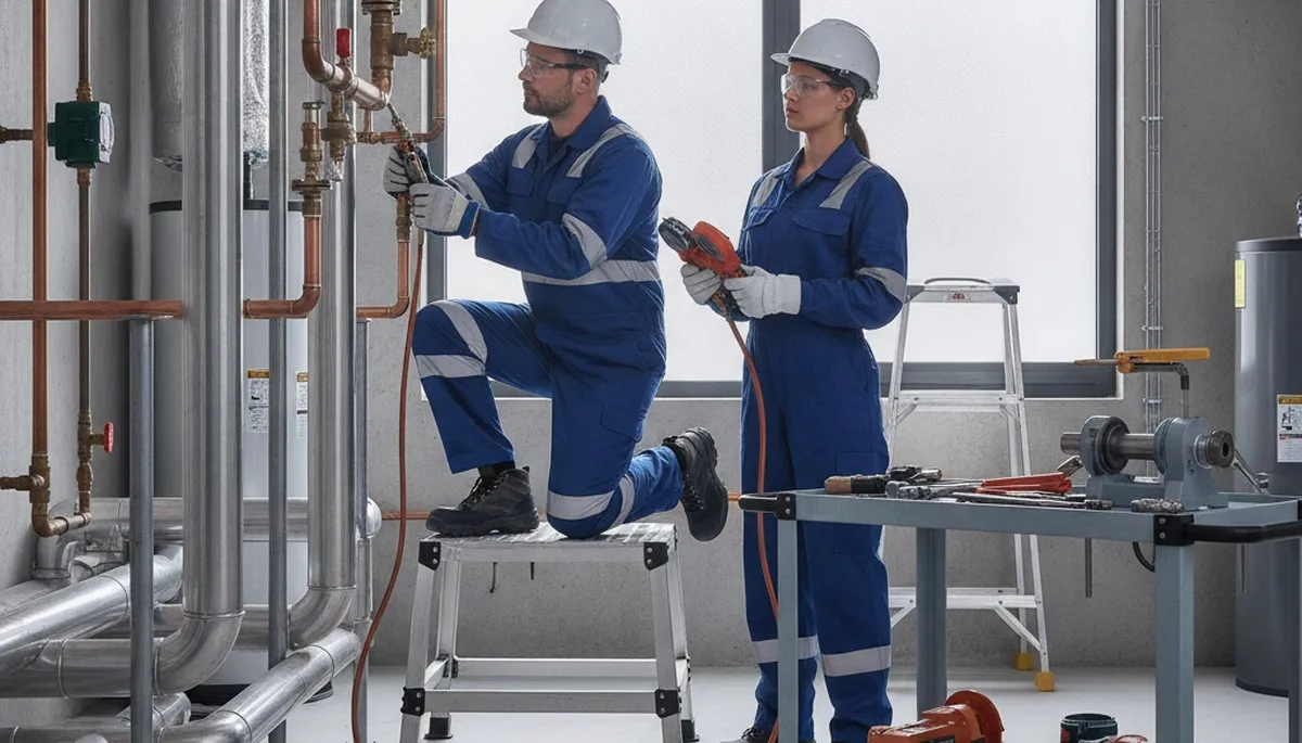 Plumber repairing home plumbing in Staten Island, NY for leak and pipe issues