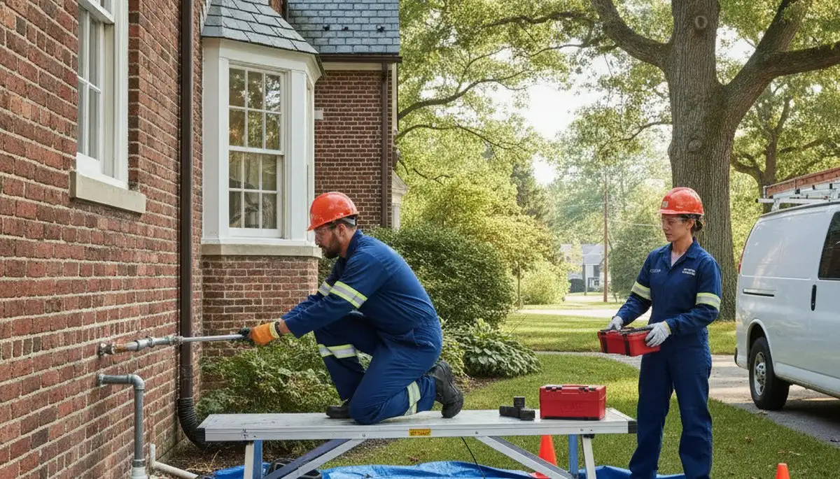 Plumber repairing pipes in Staten Island, NY for reliable plumbing service