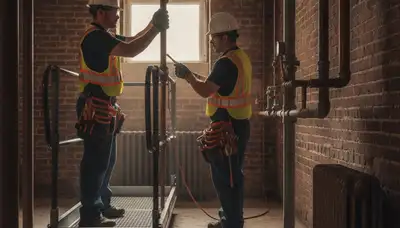 Plumber repairing pipe in Staten Island, NY for residential plumbing service