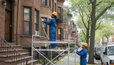 Plumber repairing pipes in Staten Island, NY for fast plumbing service