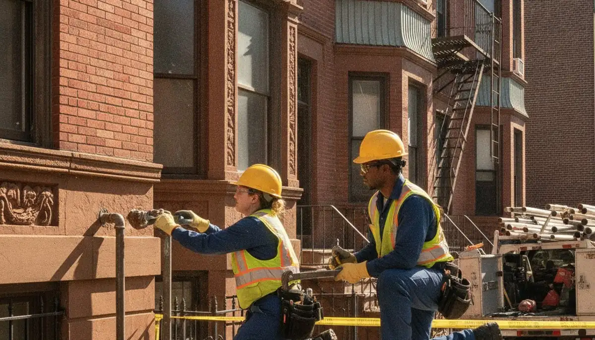 Professional plumber repairing pipes for plumbing service in Staten Island, NY