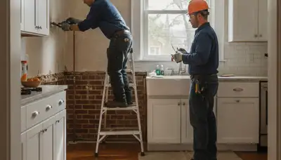 Plumber repairing a pipe in Staten Island, NY for plumbing repair service