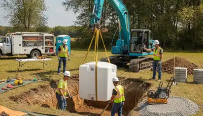 Septic tank installation for Staten Island, NY home by On Call Plumbers