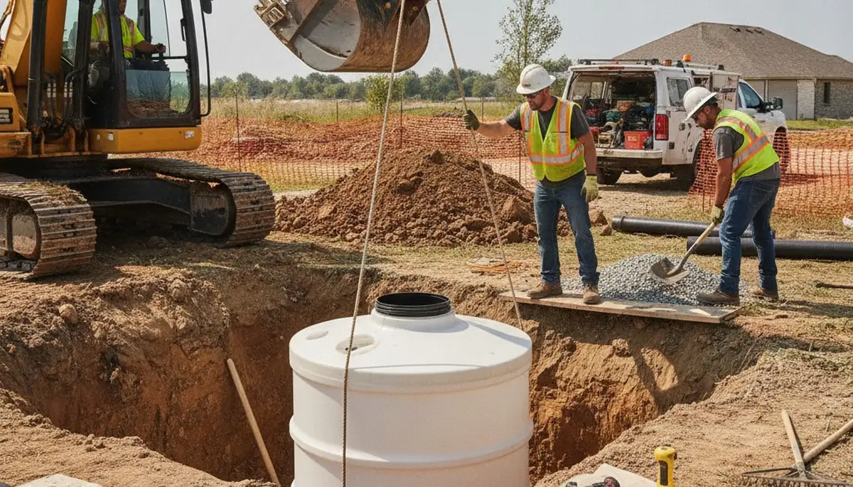 Septic tank installation in Staten Island, NY by professional plumbers for residential service