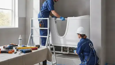 Walk-in tub installation for Staten Island, NY homes by professional plumbers